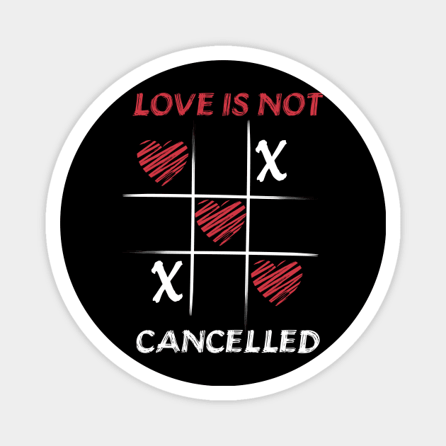 LOVE IS NOT CANCELLED Magnet by Diannas